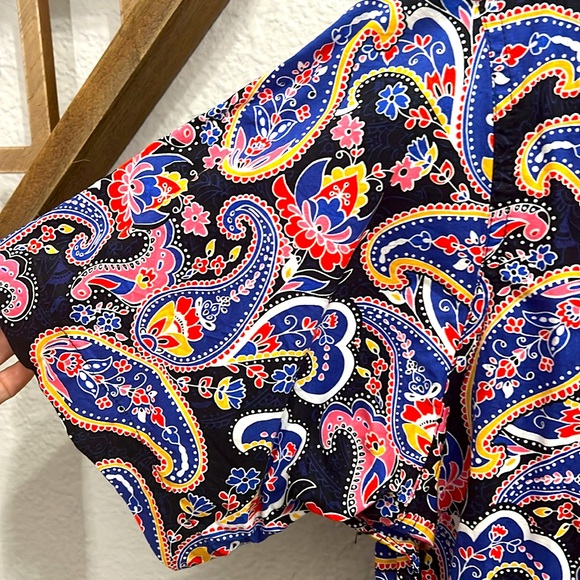 Cremieux paisley button up shirt size men’s large - Picture 3 of 5